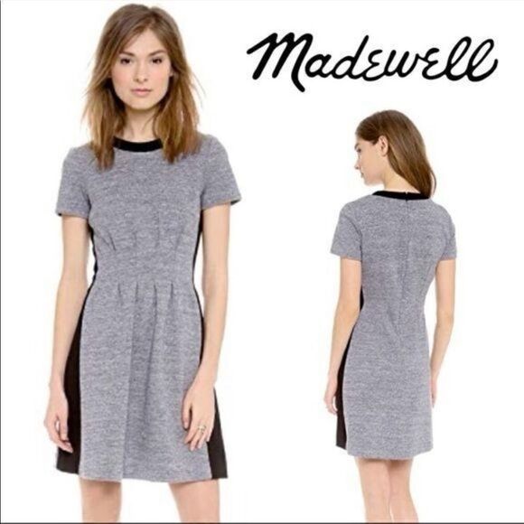 Madewell Parkline Grey and Black Dress - Picture 1 of 10